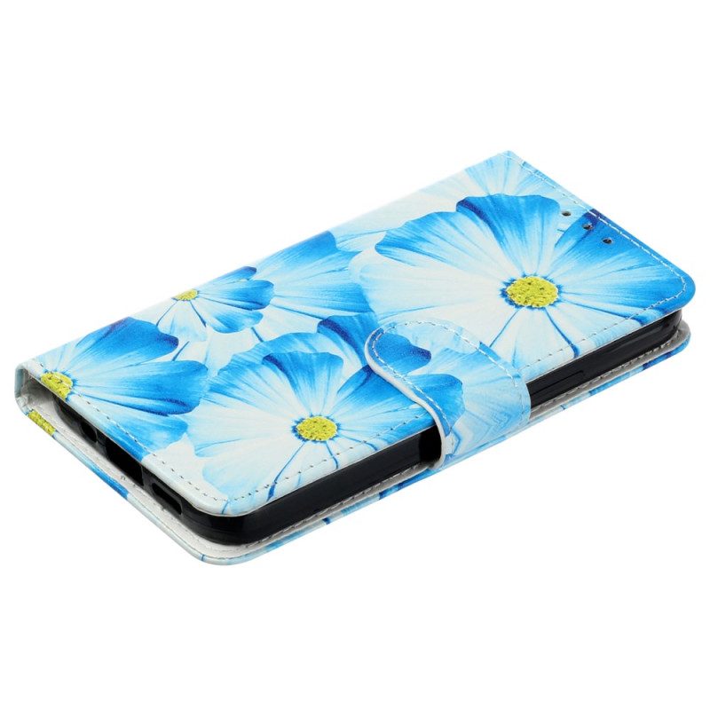 Folio-hoesje Samsung Galaxy S24 Fe Telefoonhoesje Orchideeën