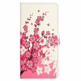 Folio-hoesje Samsung Galaxy S24 Fe Tropische Bloemen