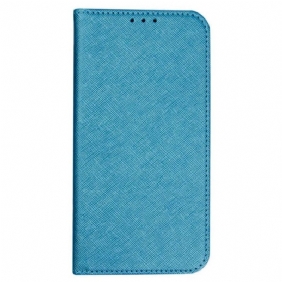 Folio-hoesje Voor Samsung Galaxy S24 Fe Kruistextuur