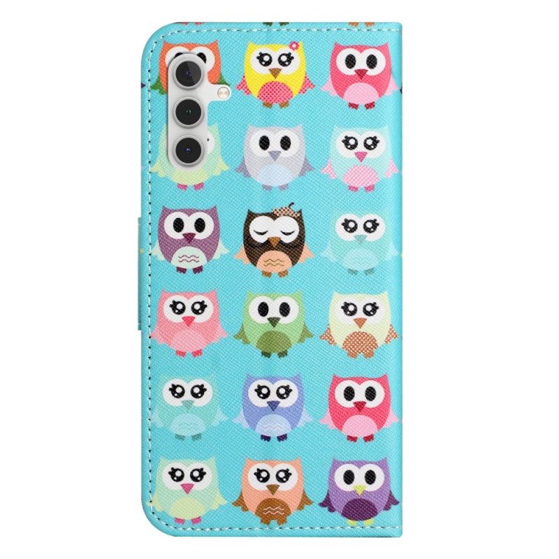 Leren Hoesje Samsung Galaxy S24 Fe Uilenstam Bescherming Hoesje