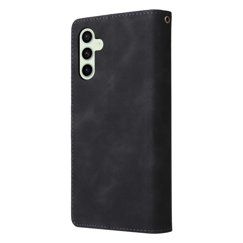 Leren Hoesje Voor Samsung Galaxy S24 Fe Leren Designer Portemonnee