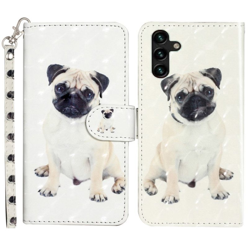 Leren Hoesje Voor Samsung Galaxy S24 Fe Hondenriem