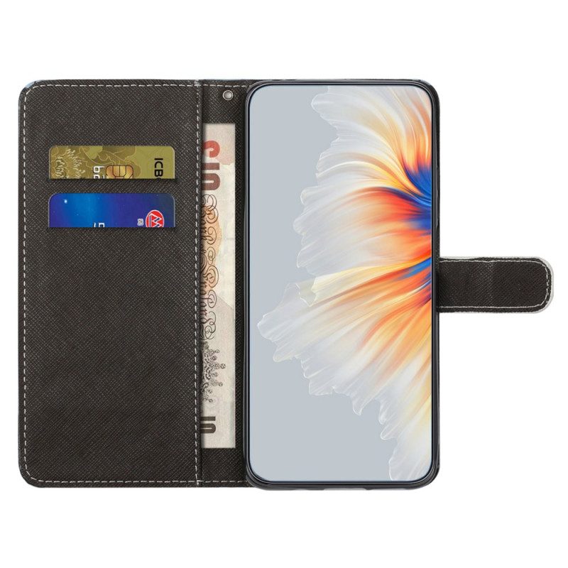 Leren Hoesje Voor Samsung Galaxy S24 Fe Luipaard Met Riem