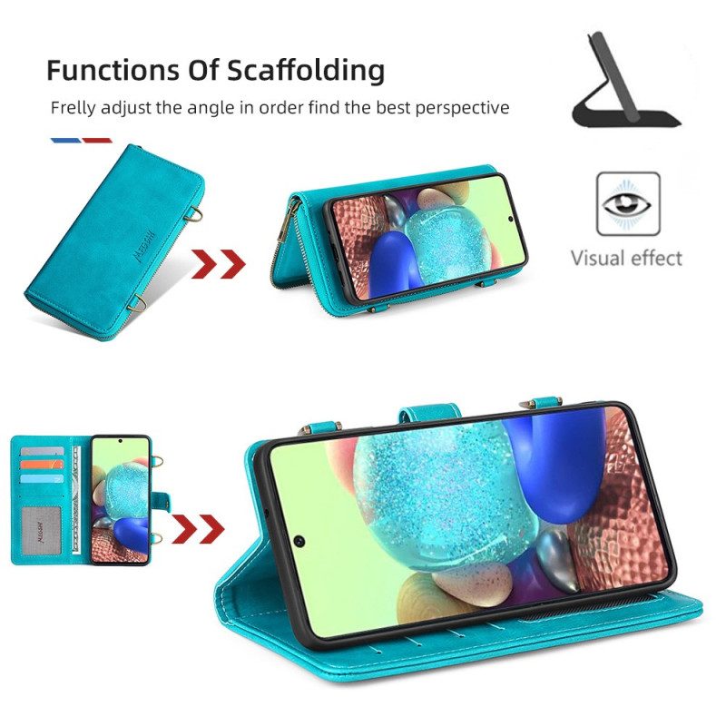 Flip Case voor Samsung Galaxy A71 5G Megshi Afneembaar