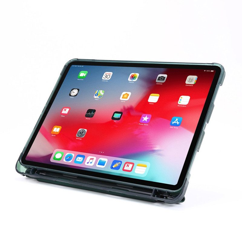 Bescherming Hoesje voor iPad Pro 12.9" (2022) Opvouwbare Hoes Met Leereffect