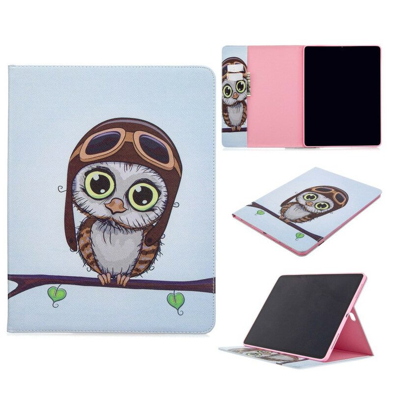 Flip Case voor iPad Pro 12.9" (2022) Uil Print Patroon