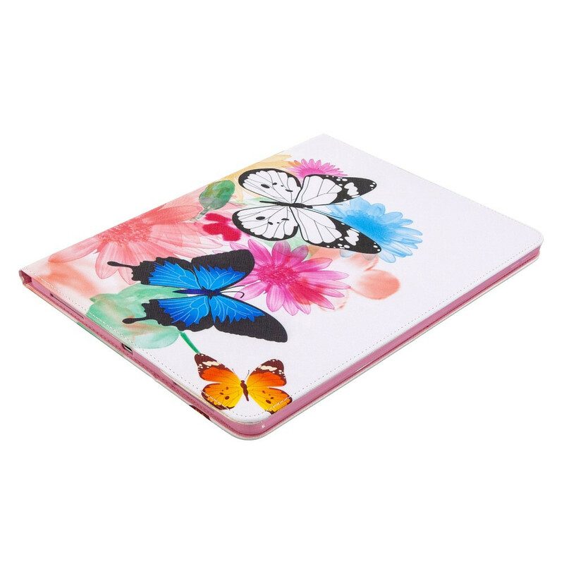 Folio-hoesje voor iPad Pro 12.9" (2022) Vlinders Gedrukt Patroon