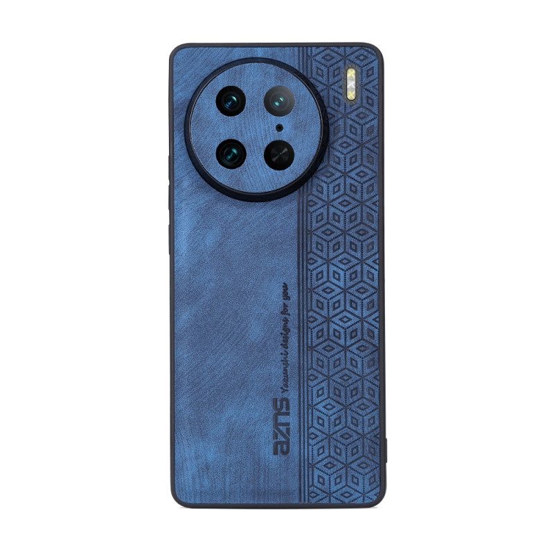 Hoesje voor Vivo X90 Pro Azns Ledereffect