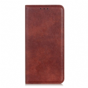 Bescherming Hoesje voor Samsung Galaxy S23 Plus 5G Folio-hoesje Litchi Splitleer