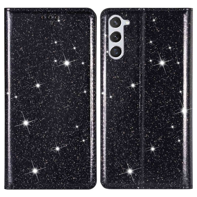 Bescherming Hoesje voor Samsung Galaxy S23 Plus 5G Folio-hoesje Paillettenstijl