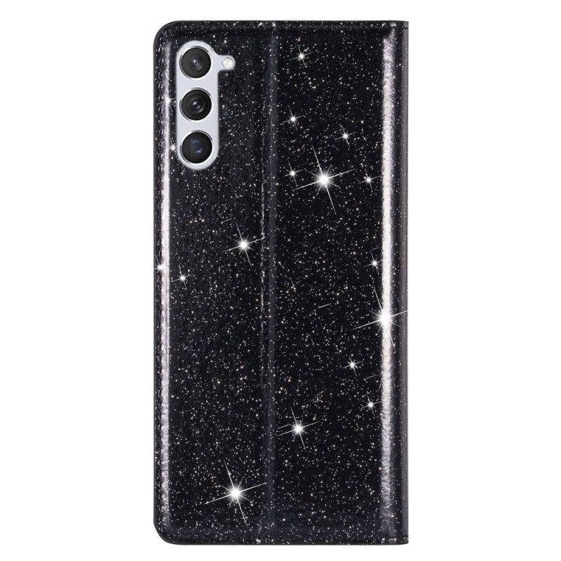 Bescherming Hoesje voor Samsung Galaxy S23 Plus 5G Folio-hoesje Paillettenstijl