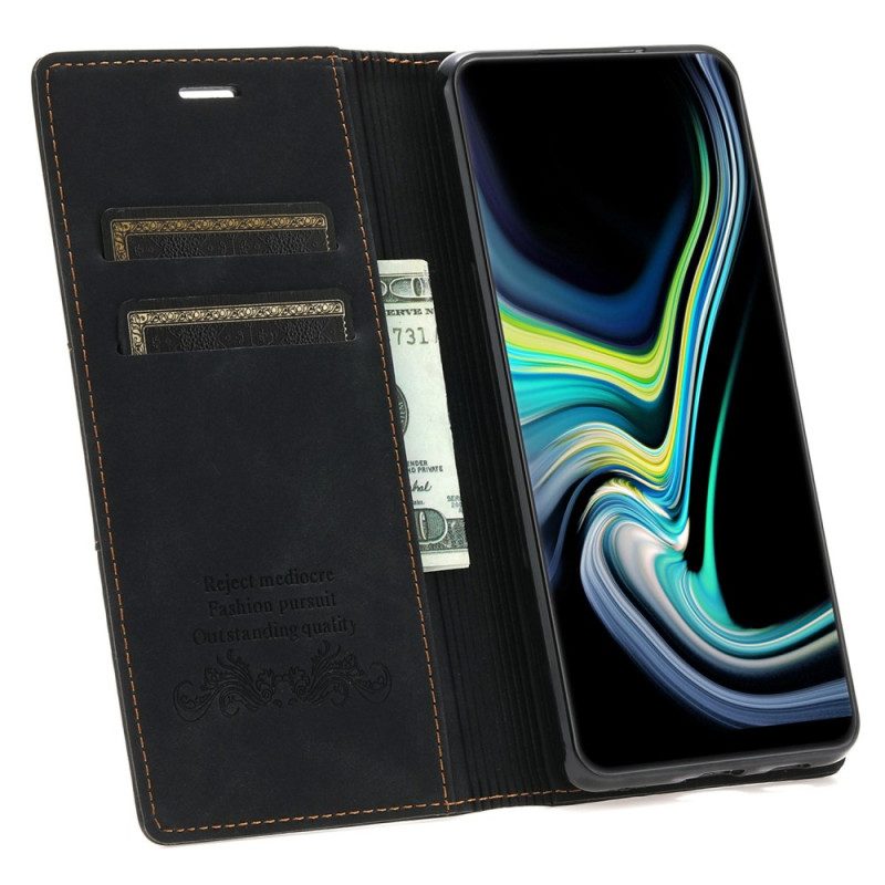 Bescherming Hoesje voor Samsung Galaxy S23 Plus 5G Folio-hoesje Stijl Lederen Stiksels Magnetische Sluiting