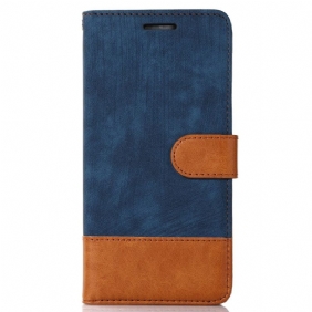 Flip Case voor Samsung Galaxy S23 Plus 5G Bicolor Skin-touch