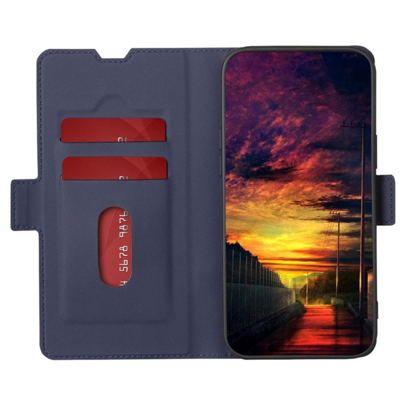 Flip Case voor Samsung Galaxy S23 Plus 5G Ultrafijn Tweekleurig