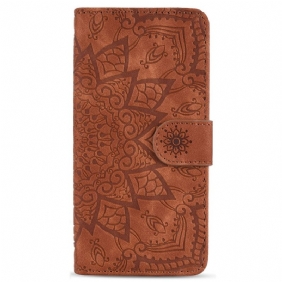 Folio-hoesje voor Samsung Galaxy S23 Plus 5G Met Ketting Stijlvolle Strappy Mandala