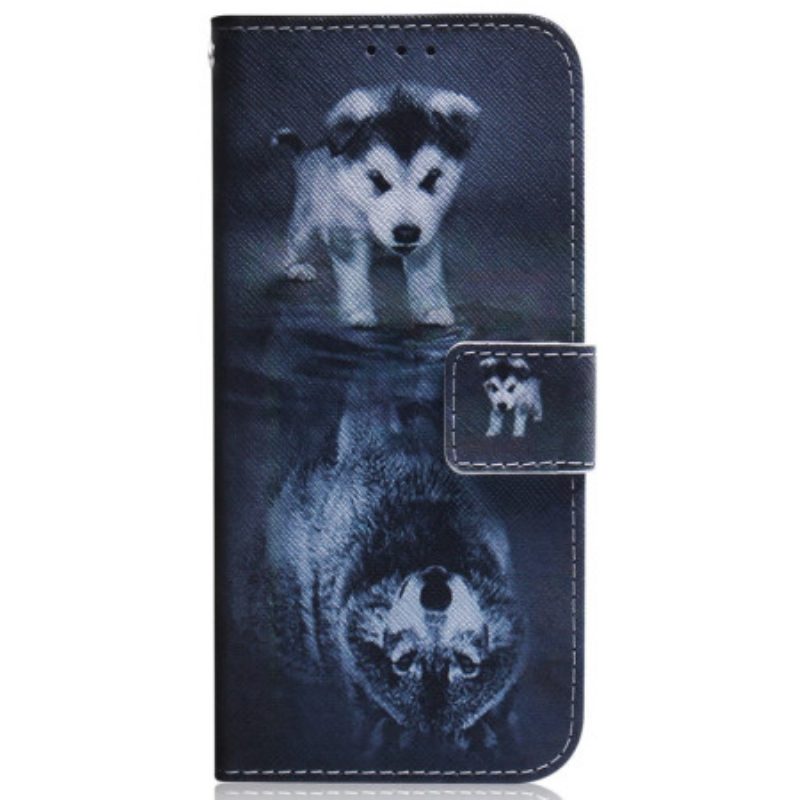 Folio-hoesje voor Samsung Galaxy S23 Plus 5G Puppy-droom