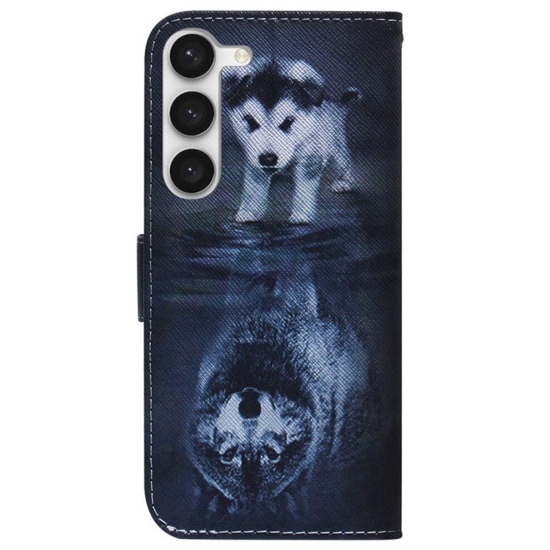 Folio-hoesje voor Samsung Galaxy S23 Plus 5G Puppy-droom