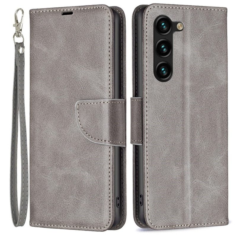 Folio-hoesje voor Samsung Galaxy S23 Plus 5G Schuine Sluiting