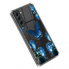 Hoesje voor Samsung Galaxy S23 Plus 5G Blauwe Vlinders