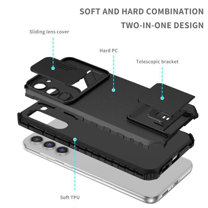 Hoesje voor Samsung Galaxy S23 Plus 5G Camerahoes Met Standaard