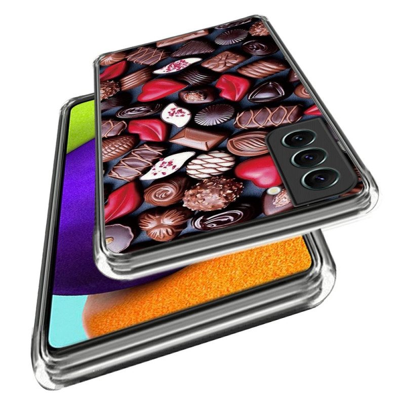 Hoesje voor Samsung Galaxy S23 Plus 5G Flexibele Chocolade