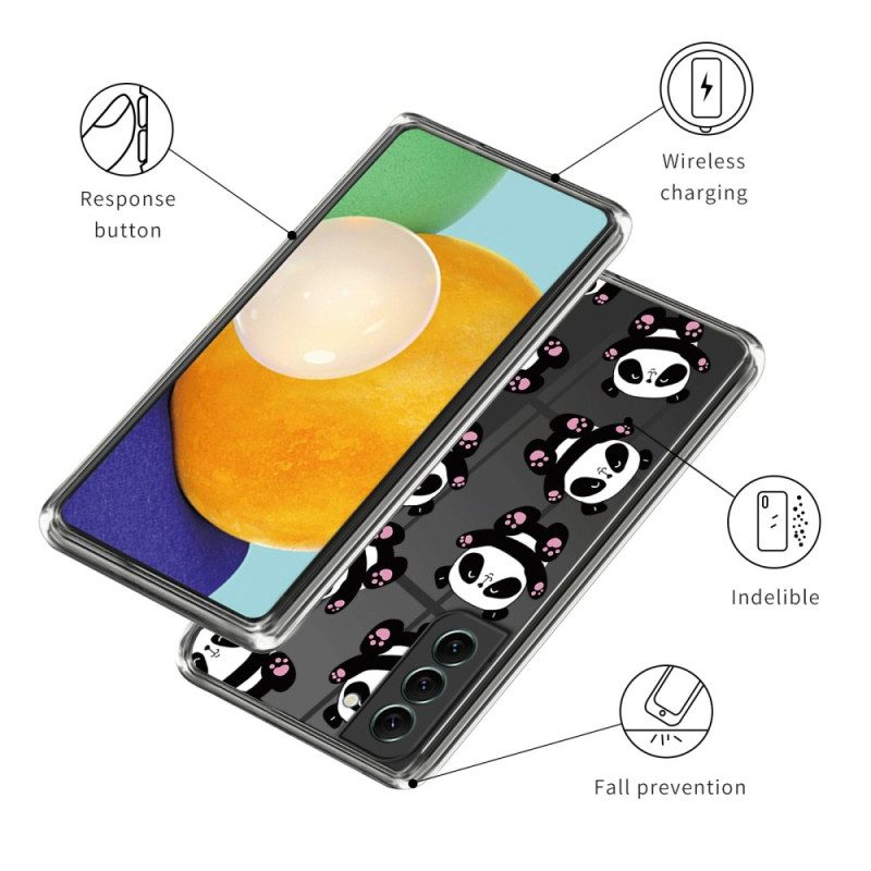 Hoesje voor Samsung Galaxy S23 Plus 5G Naadloze Panda's