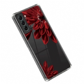 Hoesje voor Samsung Galaxy S23 Plus 5G Naadloze Rode Bloemen