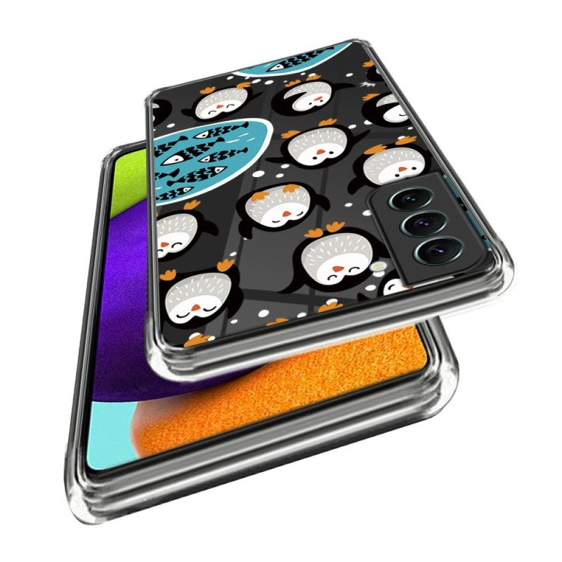 Hoesje voor Samsung Galaxy S23 Plus 5G Pinguïns