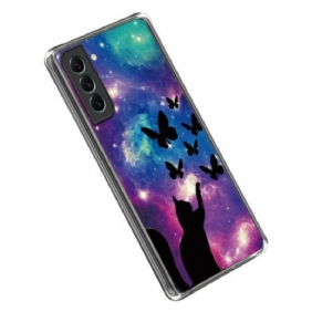 Hoesje voor Samsung Galaxy S23 Plus 5G Space Cat Siliconen