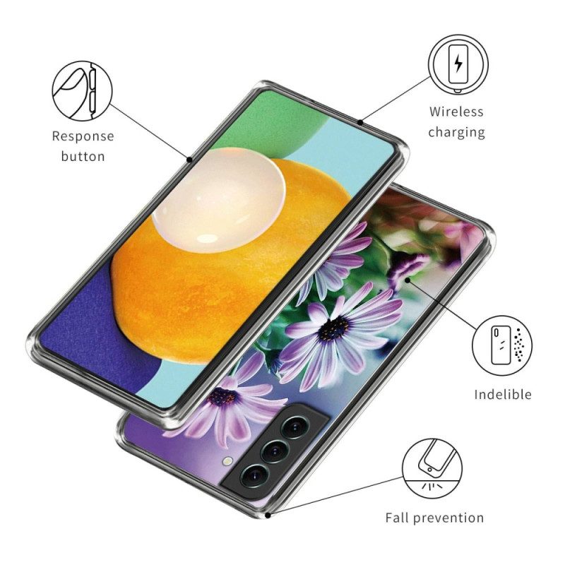 Telefoonhoesje voor Samsung Galaxy S23 Plus 5G Bloemen Siliconen