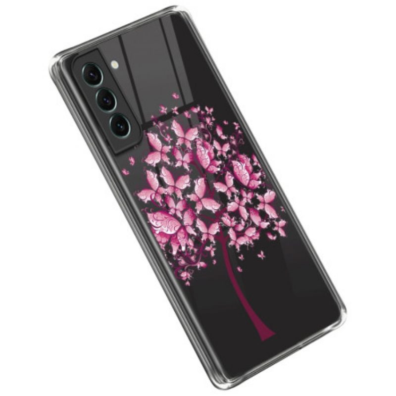 Telefoonhoesje voor Samsung Galaxy S23 Plus 5G Naadloze Roze Boom