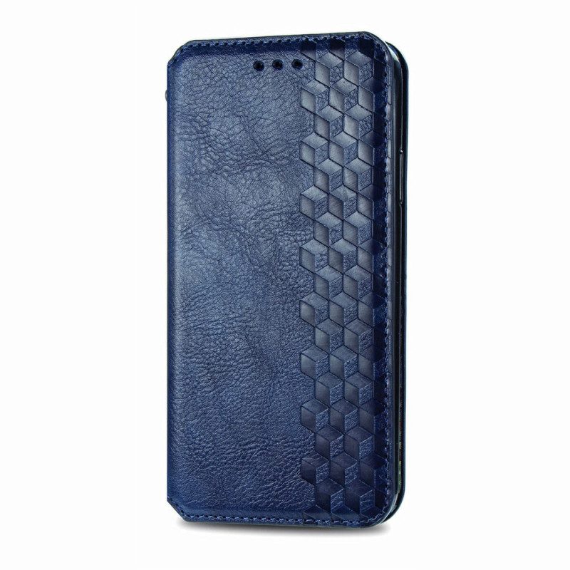 Bescherming Hoesje voor Motorola Edge 20 Pro Folio-hoesje Leereffect Diamanttextuur