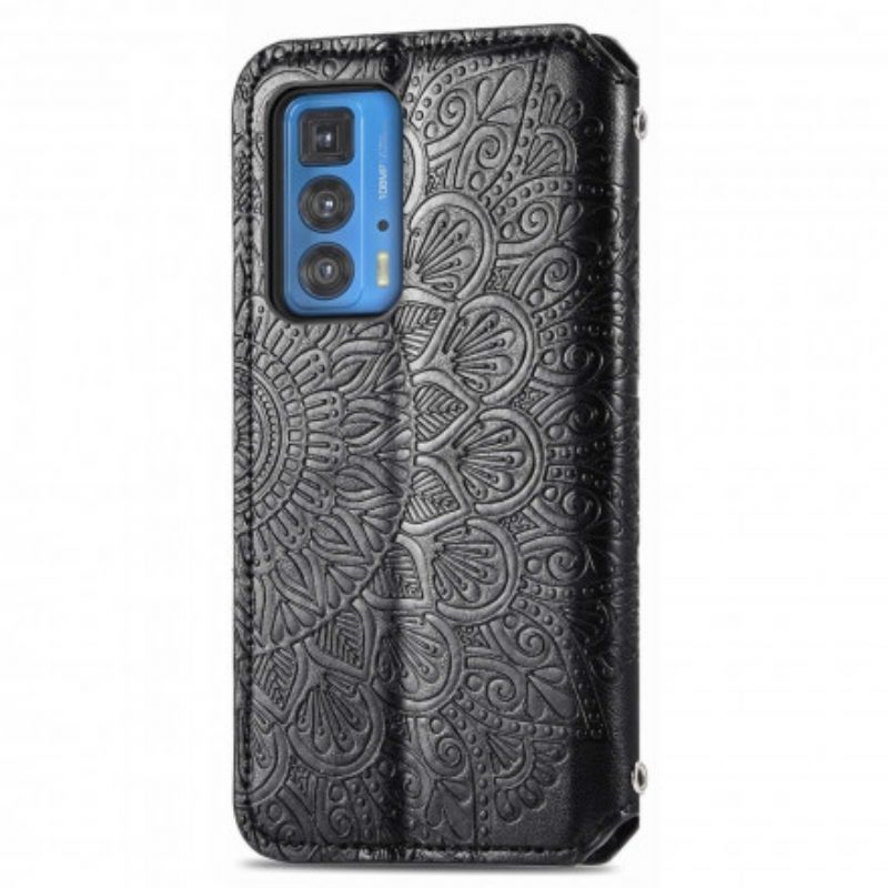 Bescherming Hoesje voor Motorola Edge 20 Pro Folio-hoesje Mandala