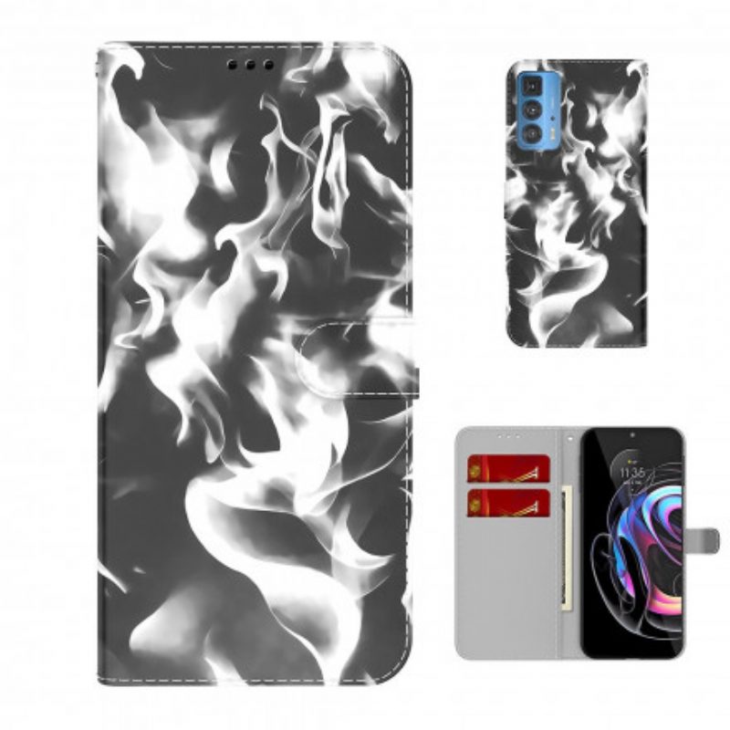 Flip Case voor Motorola Edge 20 Pro Abstract Patroon