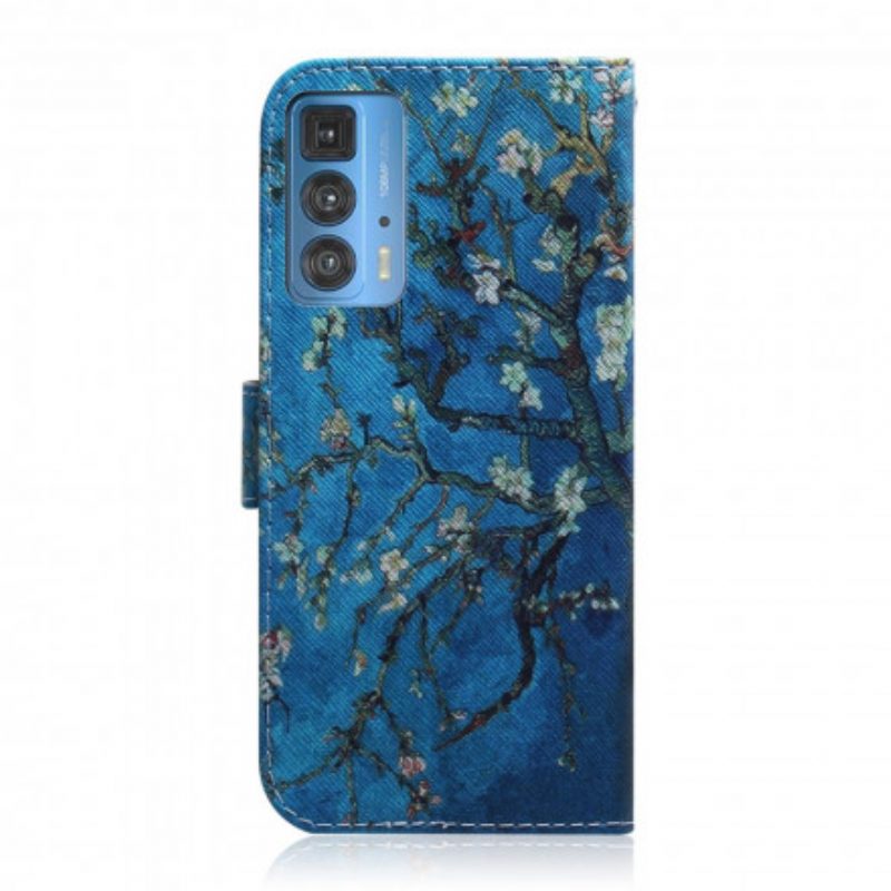 Folio-hoesje voor Motorola Edge 20 Pro Bloeiende Boomtak