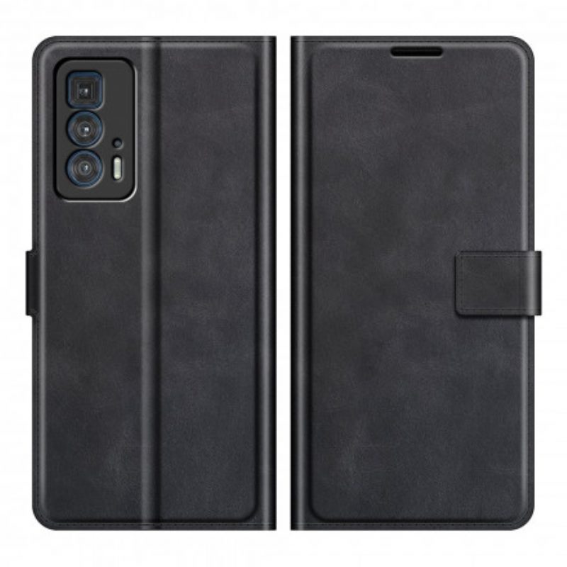 Folio-hoesje voor Motorola Edge 20 Pro Slank Extreem Leereffect