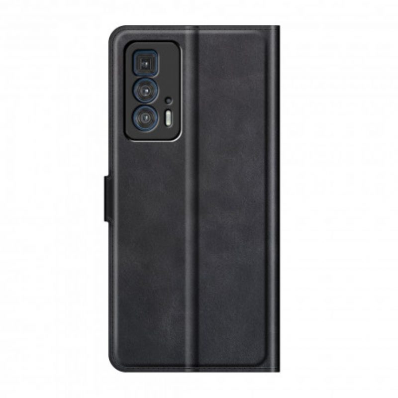 Folio-hoesje voor Motorola Edge 20 Pro Slank Extreem Leereffect