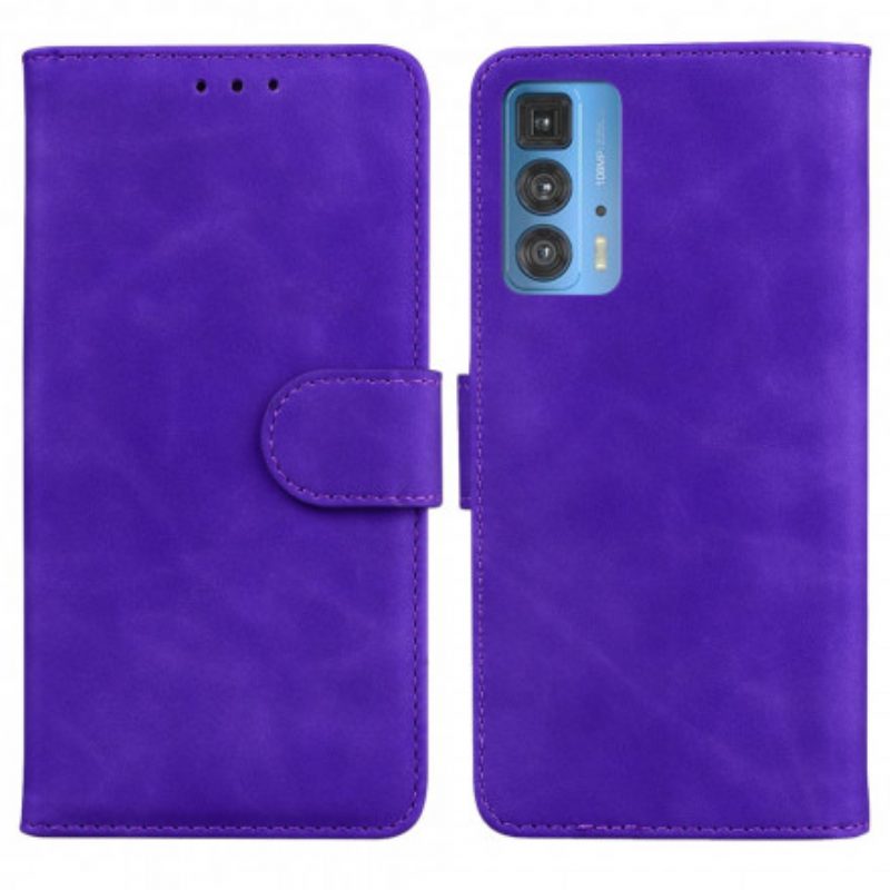 Folio-hoesje voor Motorola Edge 20 Pro Vintage Couture Lederen Stijl