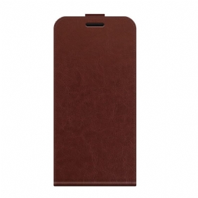 Leren Hoesje voor Motorola Edge 20 Pro Folio-hoesje Verticale Flap Leer Effect