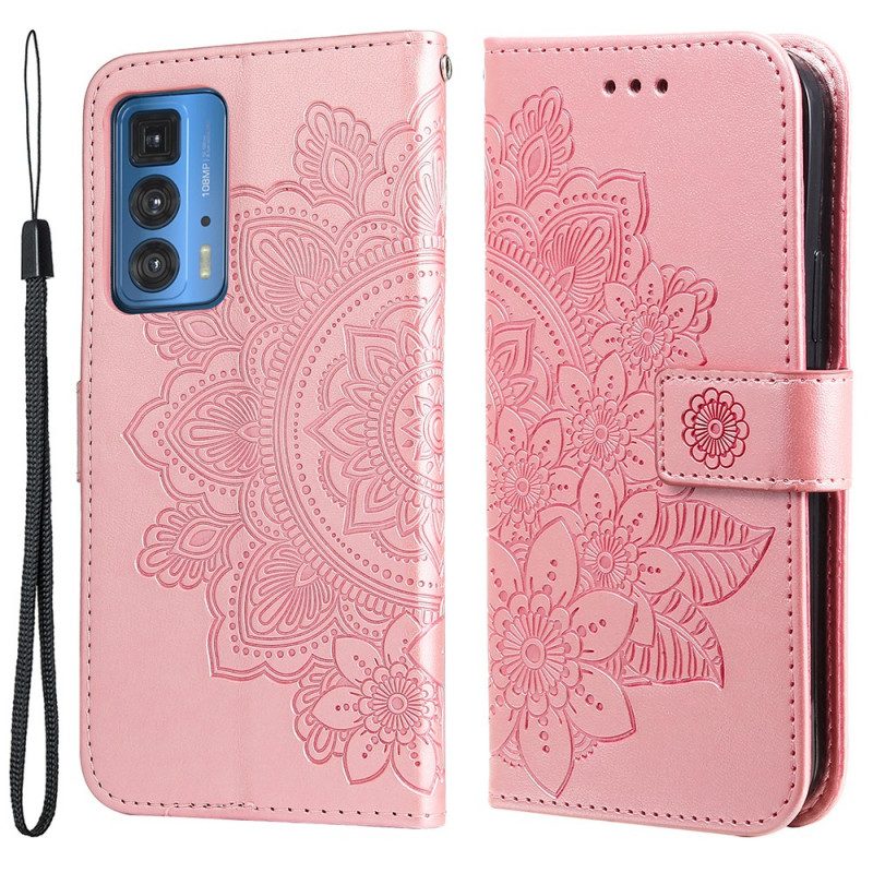 Leren Hoesje voor Motorola Edge 20 Pro Mandala