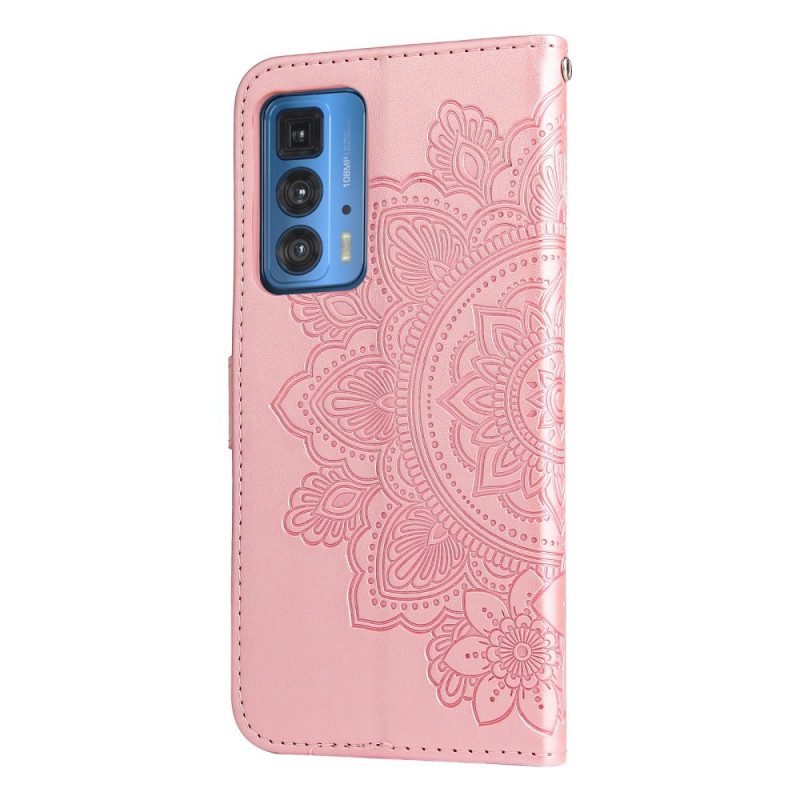 Leren Hoesje voor Motorola Edge 20 Pro Mandala