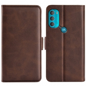 Flip Case voor Moto G71 5G Folio-hoesje Dubbele Klep