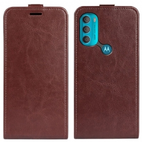 Folio-hoesje voor Moto G71 5G Flip Case Retro Opvouwbaar