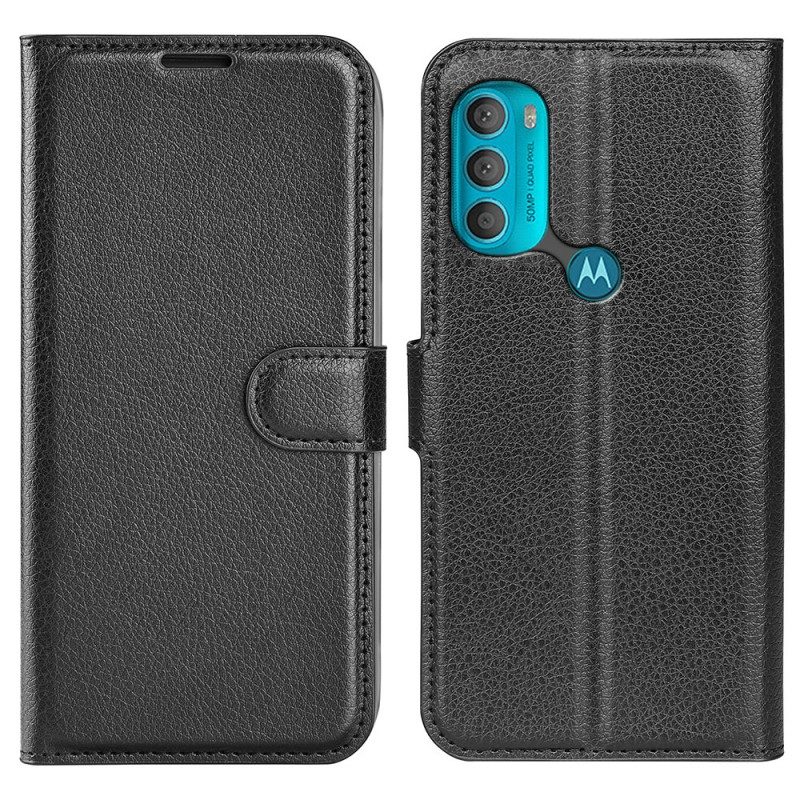 Folio-hoesje voor Moto G71 5G Klassiek