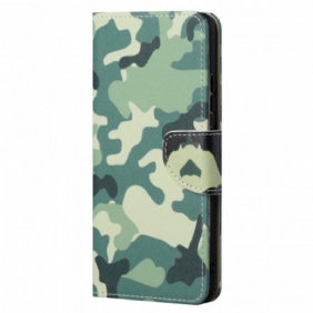 Folio-hoesje voor Moto G71 5G Militaire Camouflage