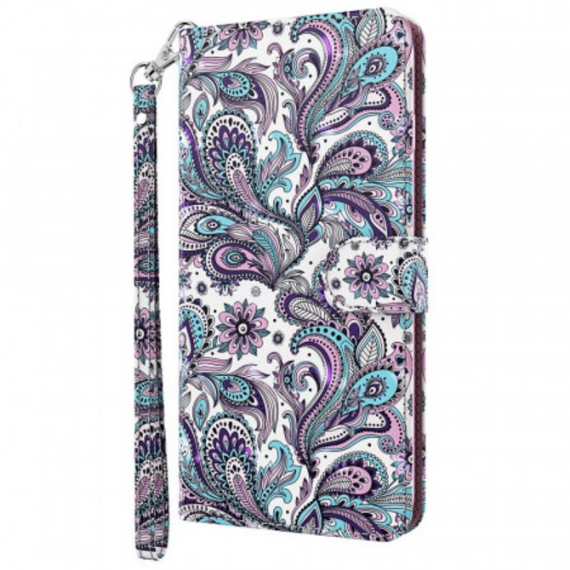 Folio-hoesje voor Moto G71 5G Paisley