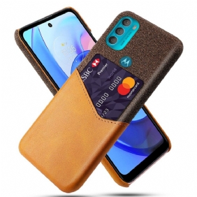 Hoesje voor Moto G71 5G Ksq-kaarthouder