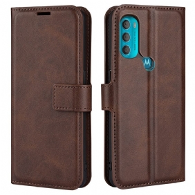 Leren Hoesje voor Moto G71 5G Slank Extreem Leereffect