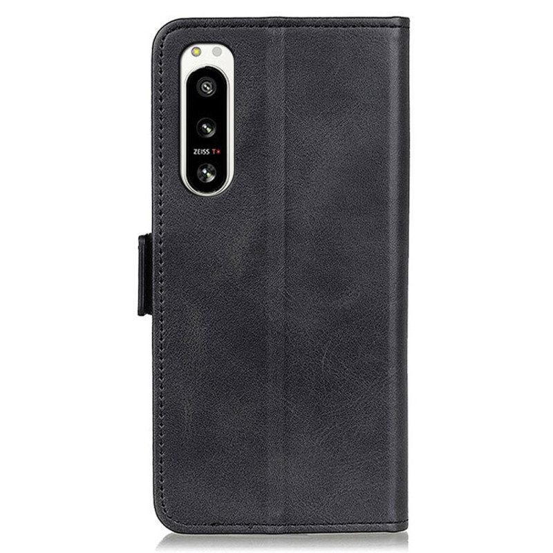 Folio-hoesje voor Sony Xperia 5 IV Dubbele Sluiting