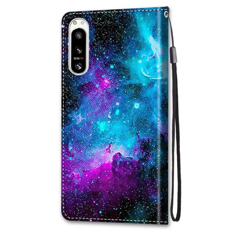 Folio-hoesje voor Sony Xperia 5 IV Kosmische Hemel